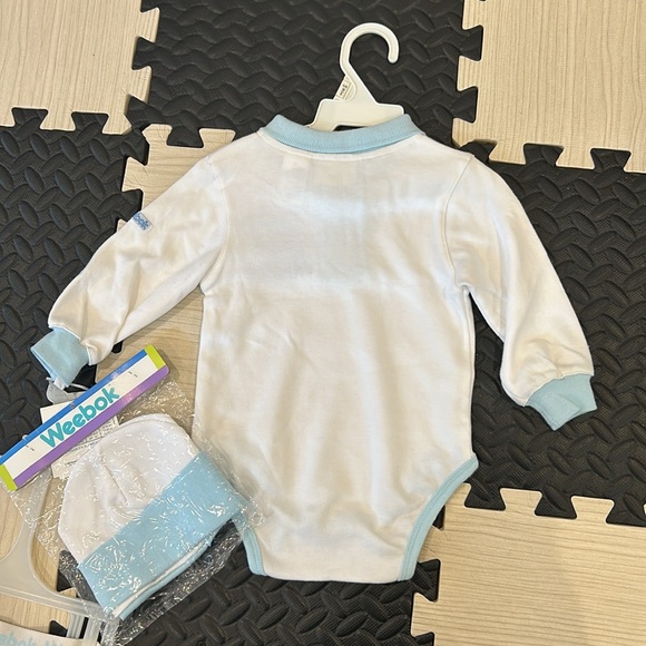 NWT 1997 Vintage Weebok Basics by Reebok Infant Onesie Cotton 6-9 months NWT - Picture 8 of 13